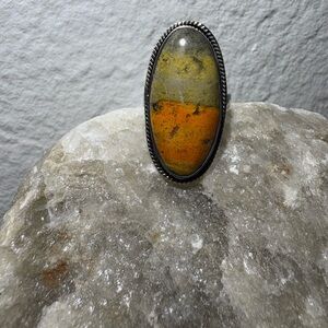Bumblebee Jasper Sterling Silver Ring